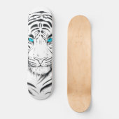 Skateboard White Bengal Tiger Ink (Recto)