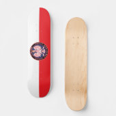 Skateboard White Deer Round Texan polonais (Recto)