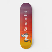 Skateboard White Horse Rainbow (Recto)