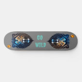 Skateboard Wild Lion | Wildlife Art Board (Horz)