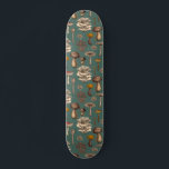 Skateboard Wild Mushrooms<br><div class="desc">Divers champignons sauvages dessinés à la main,  motif vectoriel</div>