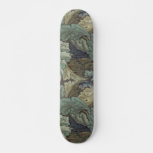 Skateboard William Morris Acanthus Sage Fleur Floral Botaniqu (Devant)