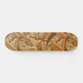Skateboard William Morris Acathus Feuilles Brown d'automne (Horz)