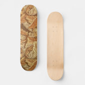 Skateboard William Morris Acathus Feuilles Brown d'automne (Recto)
