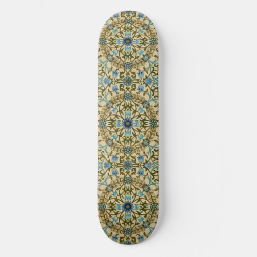 Skateboard William Morris Antique 1873 Vine & Floral Pattern (Recto)