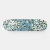 Skateboard William Morris Classique Tulipe Bleu Floral (Horz)