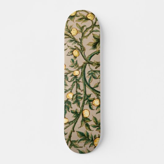 Skateboard William Morris Fruit Floral Jardin Fleur Classique (Devant)