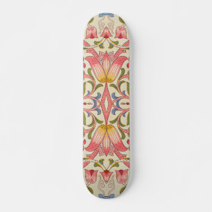 Skateboard William Morris Lodden Motif Floral Pastel