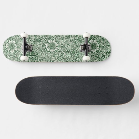 Skateboard william morris marigold fleurs vertes (Horz)