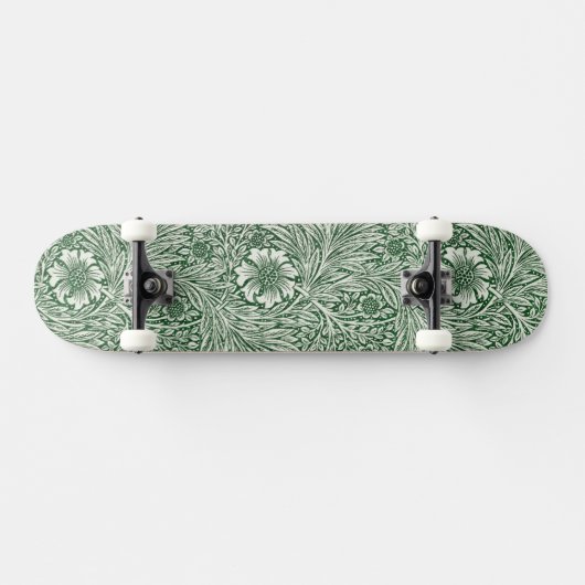 Skateboard william morris marigold fleurs vertes (Horz)