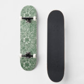 Skateboard william morris marigold vert floral fleur (Recto)