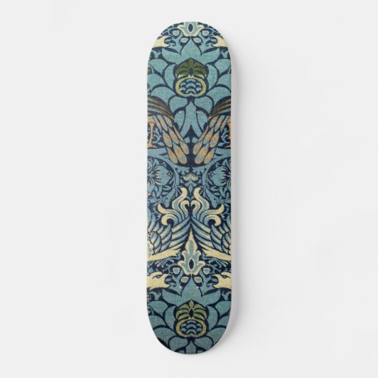 Skateboard William Morris Peacock and Dragon Woven Design (Recto)