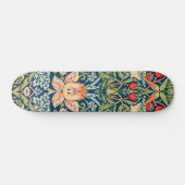 Skateboard William Morris Strawberry Thief Motif floral (Horz)