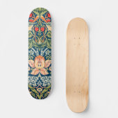 Skateboard William Morris Strawberry Thief Motif floral (Recto)