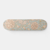 Skateboard William Morris Wild Tulip Fleur Design Floral (Horz)