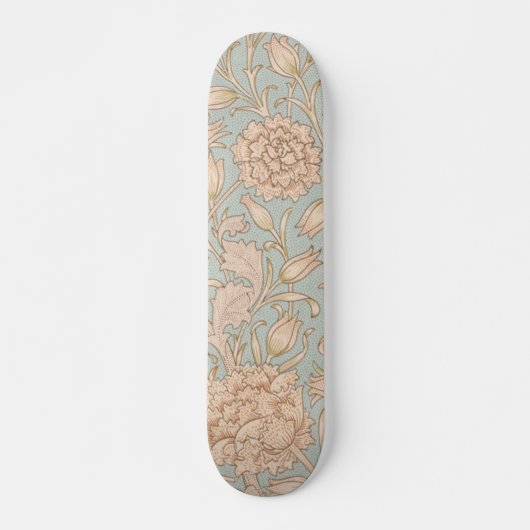Skateboard William Morris Wild Tulip Fleur Design Floral (Devant)