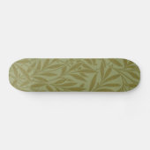Skateboard William Morris Willow Antique Green Leaf Vine Art (Horz)