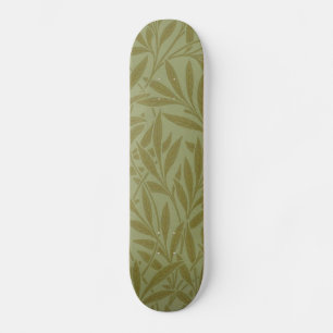 Skateboard William Morris Willow Antique Green Leaf Vine Art