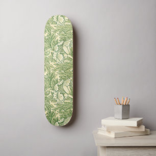 Skateboard William Morris's Tulip famous pattern