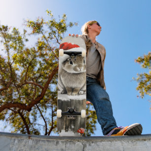 Skateboard Winter Père Noël Bunny Wonderland