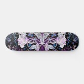Skateboard Winter Rose and Butterflies (Horz)