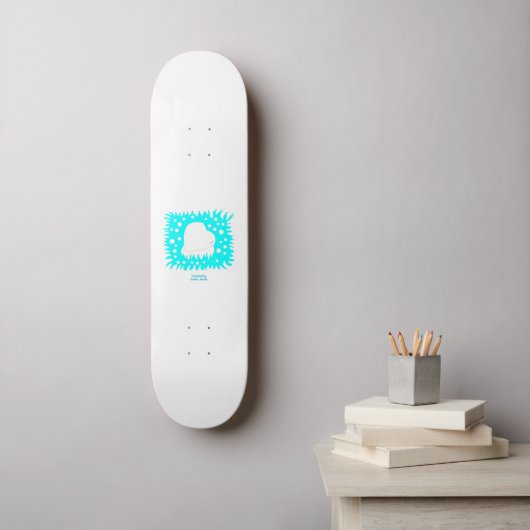 Skateboard Winter Snow Heart (Art mural)