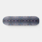 skateboard with Abstract Honeycomb Image (Horz)