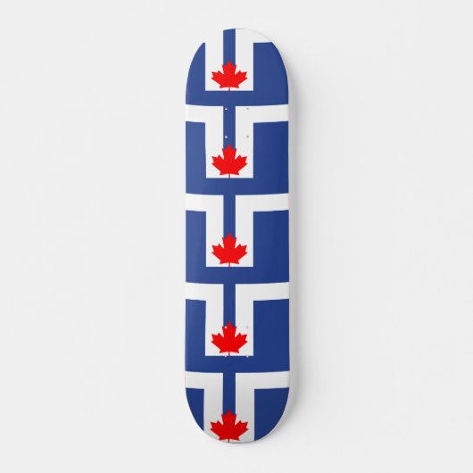 Skateboard with flag of Toronto, Canada (Devant)