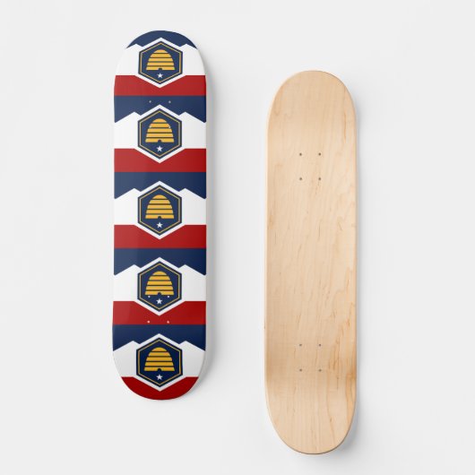 Skateboard with flag of Utah, USA (Recto)