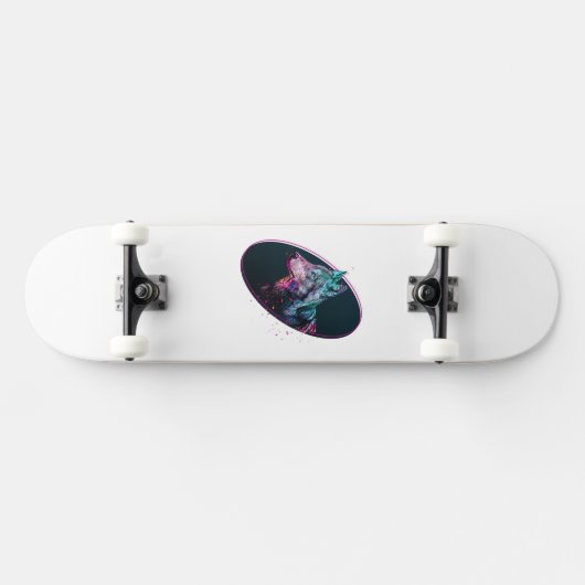 Skateboard Wolf Head Galaxy (Horz)