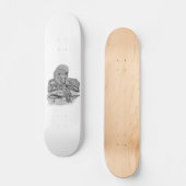 Skateboard Wolf mit Rabe (Recto)