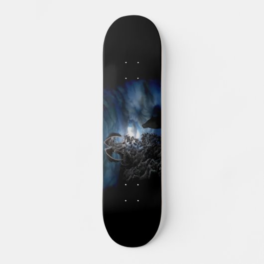Skateboard Wolf Moon - Wolf avec Golem (Recto)