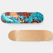 Skateboard Wolf Van Gogh, Élément Zéro Carte personnalisée Pr (Horz)