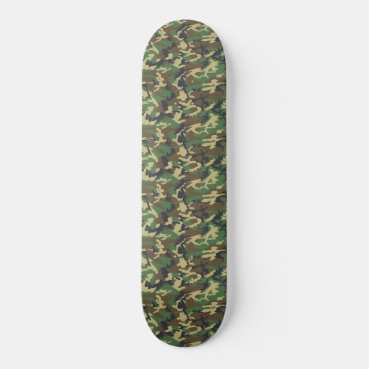 Skateboard Woodland Militairy Camo Print (Recto)