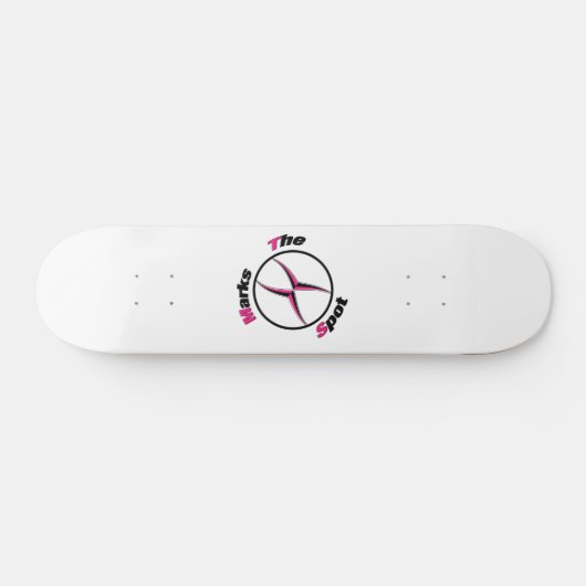 Skateboard X marque le point (Horz)