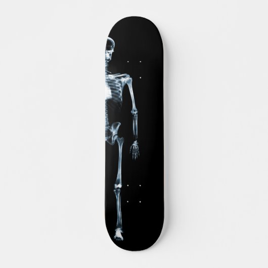 Skateboard X-Ray Vision Blue Single Skeleton (Devant)