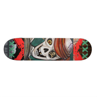 Skateboard XXX planche à roulettes de pirate de squelette