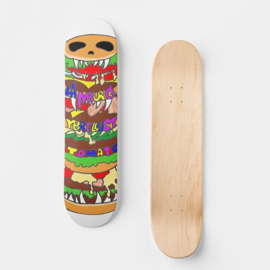 Skateboard YBRburger (Recto)