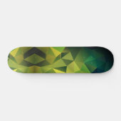 Skateboard Yellow green pattern , polygon (Horz)