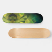 Skateboard Yellow green pattern , polygon (Horz)