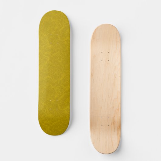Skateboard Yellow textured surface with  swirling pattern (Recto)