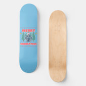 Skateboard Yeti drôle - Joyeux Noël (Recto)