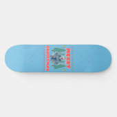 Skateboard Yeti drôle - Joyeux Noël (Horz)