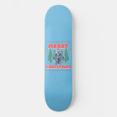 Skateboard Yeti drôle - Joyeux Noël (Recto)