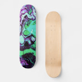 Skateboard Yeux laser Aliens avec langue de reptile (Recto)