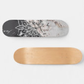 Skateboard Yin Yang Mandala sur le marbre #1 (Horz)