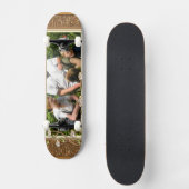 Skateboard Your own Phoin a Golden Flowers Frame ! - (Recto)