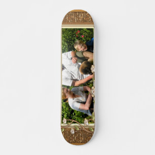 Skateboard Your own Phoin a Golden Flowers Frame ! -