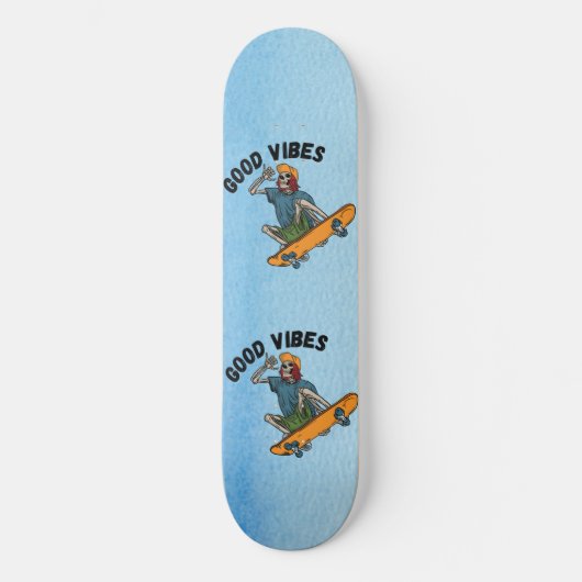 Skateboard Zazzle bonne vibes (Recto)