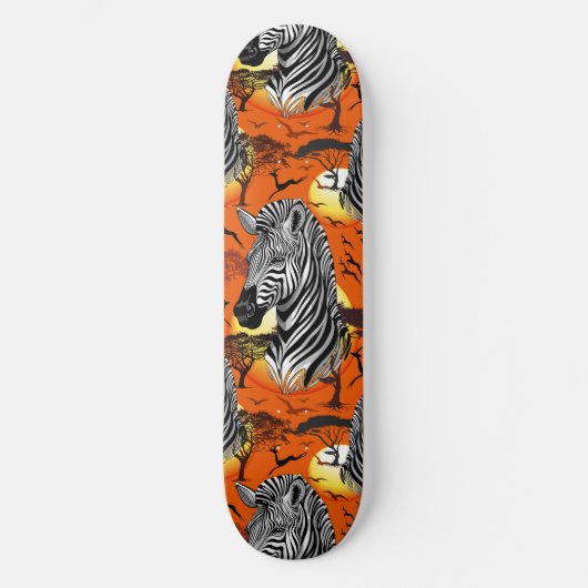 Skateboard Zebra African Savanna Wild Animal (Recto)